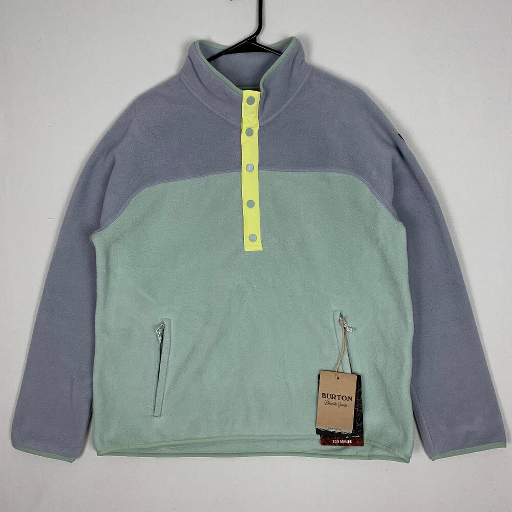 Burton Hearth Fleece Pullover Women's XL Snap Button NWT